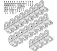 Squadrette Angolari 20 Pezzi Staffe Angolari 90 Gradi 20X20 Mm Staffa Angolare i