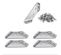Squadrette Angolari Staffa angolare trapezoidale in acciaio inossidabile da 10/20/30/60 set for collegamento giunto for mensola di mobili(20pcs)