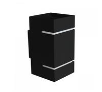 Squalla Lumo G9 Lampada da Parete 230V IP20 80x150 Nero Quadrati Alluminio