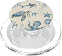 Squalo balena della barriera corallina del mare PopSockets PopGrip per MagSafe