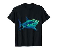 Squalo Biologia Marina Opere d'Arte Animali Mare Oceano Squali Amante Maglietta