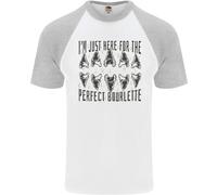 Squalo Denti Fossils Megalodon Palaeontology DA UOMO S/S Baseball T-Shirt