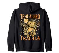 Squalo di Halloween Tralalero Tralala Italian Brainrot Meme Felpa con Cappuccio
