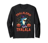 Squalo di Halloween Tralalero Tralala Italian Brainrot Meme Maglia a Manica