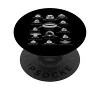 Squalo Faces Vintage Incisione Marine Biologia Oceano Specie PopSockets PopGrip Adesivo