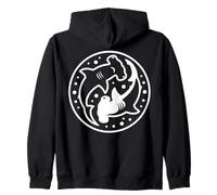 Squalo Martello Design Cerchio Motivo Mare Felpa con Cappuccio