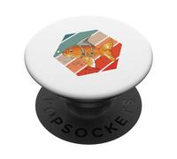 Squalo Pesce rosso Pesce motivazionale Sogna in grande PopSockets PopGrip Adesivo