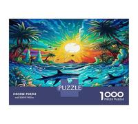 squalo Puzzle 1000 Pezzi Adulti In Magic squalo cartone Riciclato,Un Premium Jigsaw Puzzle Per Pace Interiore,Ideale Per Attività Puzzle Per Le Vacanze,Regalo Di Compleanno Originale 38x26cm/1000pc