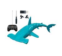 Squalo Telecomando Giocattolo - 38cm 2.4g Squalo Martеllo Bionico Subacqueo | Impermeabile Design Nuoto Ragazzi Regalo | Immersione Un Bottone Giocattolo Sqúalo Rc Piscina | Batteria 500mah Usb