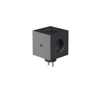Square 2 Socket Stoccolma Nero