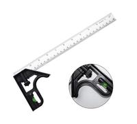 Square Carpentry Tools - Carpentries Quadrares - Strumento di misurazione della zona di finitura, righello in acciaio inox con marcature affidate al laser, layout di precisione da 12 pollici per la
