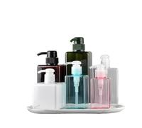 Square Clear Bottle Liquid Soap Whipped Mousse Points Bottling Shampoo Lotion per bagno(Green,650mL)
