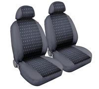 Square, coppia coprisedili anteriori in jacquard - Blu