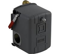 Square D by Schneider Electric 9013FHG12J55M1X pressostato compressore d'aria, 150 Psi Set Off, 30 Psi Differenziale fisso, 1/4" Npsf Interno, 2-Way Release Valve, Auto/Off Cut-Out Leva