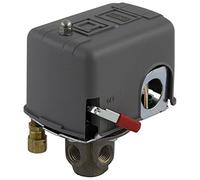 Square D by Schneider Electric 9013FHG54J59M1X Interruttore di pressione del compressore d'aria, 175 psi Set Off, differenziale fisso 40 psi, flangia a 4 vie, valvola di rilascio a 2 vie, leva di ritaglio auto/off