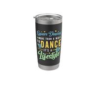 Square Dancing More Than A Way Stivali da cowboy Square Dancing Bicchiere termico in acciaio inox doppia parete