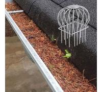 Square Downpipe Gutter Filter Strainer - Rust Resistant Metal Guard Cover for Leaves - Downspout Drain Protection for Home Gutters(2pcs,Mid 7.3x9.2cm (2.9x3.7in))