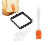 Square Egg Mold - Great Material, silicone egg rings, Fried Eegg Mold, Non Stick Eegg Cooking Ring | Large Ring for Frying Eeggs, Square Molld for English Muffins, Griddle Cooking Shaper for Breakfast