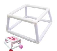Square Embroidery Hoop - PVC, 30 x 30 cm Double Clip Frame With , High-Temp Resistant Embroidery Frame | Regolabile Quilting Stand For Cross Needlework Fabric