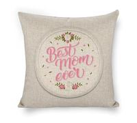 Square Federe Best Mom Ever Mother's Day Quote Set of 2 Traspirante Fodere per Cuscini per