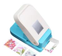 Square Hole Punch for Crafts, Lever Action Paper Puncher, Heavy Duty Stamp Cutter for Scrapbooking, Card Making, DIY Labels & Photo Arts, Cuts Cardstock & Foil (square 3.8 * 3.8cm)