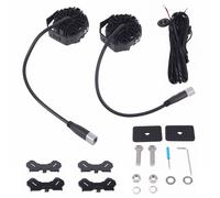 Square LED Pods 19200LM Spot Flood Combo For 4x4 Tractor Excavator White 6000K