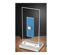 SQUARE LUMETTO IN VETRO H31 CM CON DECORO CENTRALE IN 5 COLORI MADE IN ITALY
