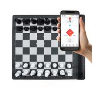 Square Off Set di scacchi arrotolabili portatili professionali | Set di scacchi elettronici adattivi AI Gioco e app con scacchiera per computer e pezzi di scacchi pesati da torneo | Set di scacchi