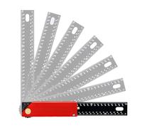 Square Righello - Strumento Regolabile Imperiale Metrico Da 12 Pollici | Accessorio Per La Lavorazione Del Legno Quadrato In Cornice Retrattile | Guida Di Misurazione Della Carpenteria Per La Lavorazi