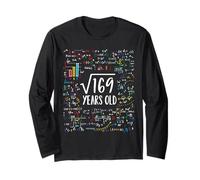 Square Root of 169 13th Birthday 13 Year Old Gifts Math Bday Maglia a Manica