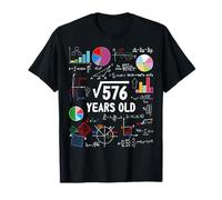 Square Root of 576 24th Birthday 24 Year Old Funny Math Nerd Maglietta