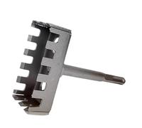 Square Slot Cutter, Drywall Outlet Cutout Tool, Portable Stainless Steel Junction Box Cutouts Saw, Square Hole Puncher for Brick, Concrete, Cement Cutting