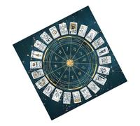 Square Velvet Tarot Card Mat - Tarot Cloth | Tarôt Table Cloth | Square Flannel Altar TarotCloth | Board Game Mat Horoscope Flannel Card Pad for Runes, Men & Women