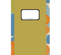 Squared A4 Notebook with Design Cover - 50 Pages Premium Ivory Paper: Graph Notebook with Water- & Dirt-Resistant Cover | Stylish Squared Paper Pad for School, Planning & Everyday Notes