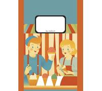 Squared A4 Notebook with Design Cover - 50 Pages Premium Ivory Paper: Graph Notebook with Water- & Dirt-Resistant Cover | Stylish Squared Paper Pad for School, Planning & Everyday Notes