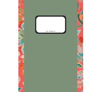 Squared A4 Notebook with Design Cover - 50 Pages Premium Ivory Paper: Graph Notebook with Water- & Dirt-Resistant Cover | Stylish Squared Paper Pad for School, Planning & Everyday Notes