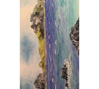 Squared notebook with a cute cover oil painting - 50 sheets