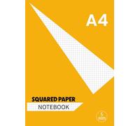 Squared Paper Notebook A4: Exercise Book A4 Lined, 5mm Grid Ruled Note Book for Maths, Science, Graph 100 Pages - 0range Cover
