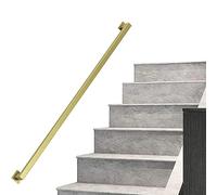 SquareHandrail - Corrimano in metallo da 1 m e 5 m, montaggio a parete, per interni ed esterni, barra di supporto di sicurezza, lunghezza 400 cm