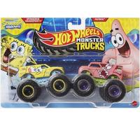 Squarepants SPONGEBOB + PATRICK Die-cast 1:64 Hot Wheels Monster Trucks confe...