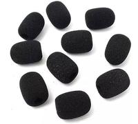 SquarezhenBo 10Pcs Nero Microfono Auricolare Griglia Parabrezza Spugna Schiuma Mic Copertura Prezzo Nero All'ingrosso Microfono Parabrezza Microfoni e Accessori