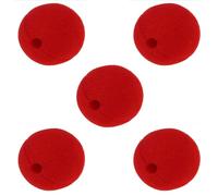 SquarezhenBo 5 palline di spugna rossa da clown, naso magico, per costume in maschera, travestimenti, feste in maschera, Halloween, lavorazioni creative e squisite, travestimento