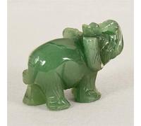 SquarezhenBo Ornamento elefante verde, statua di elefante, pietra di giada artigianale pietra verde naturale pietra di giada decorazione giocattoli in sculture a mano accenti di arredamento per la
