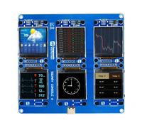 SquaryPi/SquaryFi - Display LCD rotondo compatto da 1,5" basato su MCU RP2040/ESP-12E (Console display 2x3)