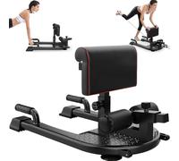 Squat Bench Machine - Attrezzo multifunzionale per la palestra domestica per gambe, addome e glutei, con ruote e maniglie