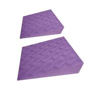 Squat Wedge Block Pair - 5.9 Inch Slant Board | EVA Foam Wedges For Squats Stretching Balance Training | Calf Raise Support Yoga Pilates Push Up Plank Foot Alignment Rehab Exercise Tool