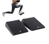 Squat Wedge Slant Board, Foot Stretch Incline Blocks, Non Slip Calf Ramp Trainer, 2 Piece Exercise Equipment, Adjustable Balance Support For Home Gym Studio Travel Training Indoor Workout