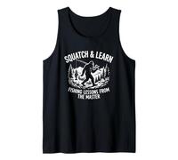 Squatch & Learn - Pesca Bigfoot Dire papà Scherzo Pesca Canotta