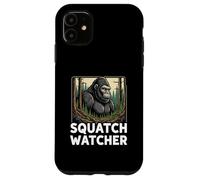 Squatch Watcher Bigfoot Forest Cryptid Hunter Design Custodia per iPhone 11
