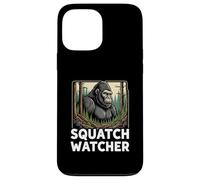 Squatch Watcher Bigfoot Forest Cryptid Hunter Design Custodia per iPhone 13 Pro Max